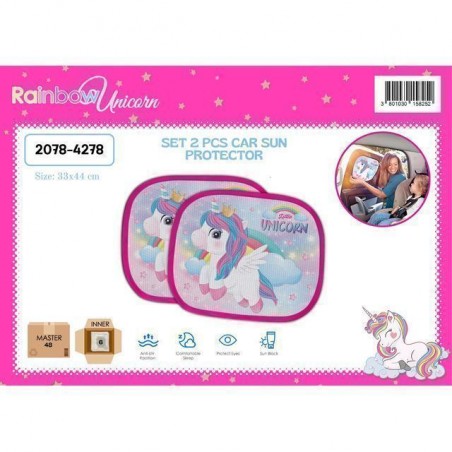 PARASOLE AUTO PEZZI 2 33X44CM UNICORN EAN 3801030158252 INGROSSO ACCESSORI AUTO