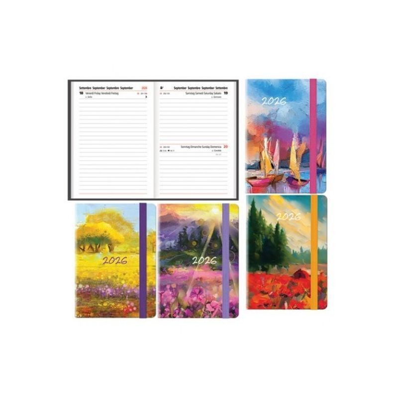 AGENDA 9X13 PAINTING GIORNALIERA EAN 8007748360757 INGROSSO AGENDE E CALENDARI