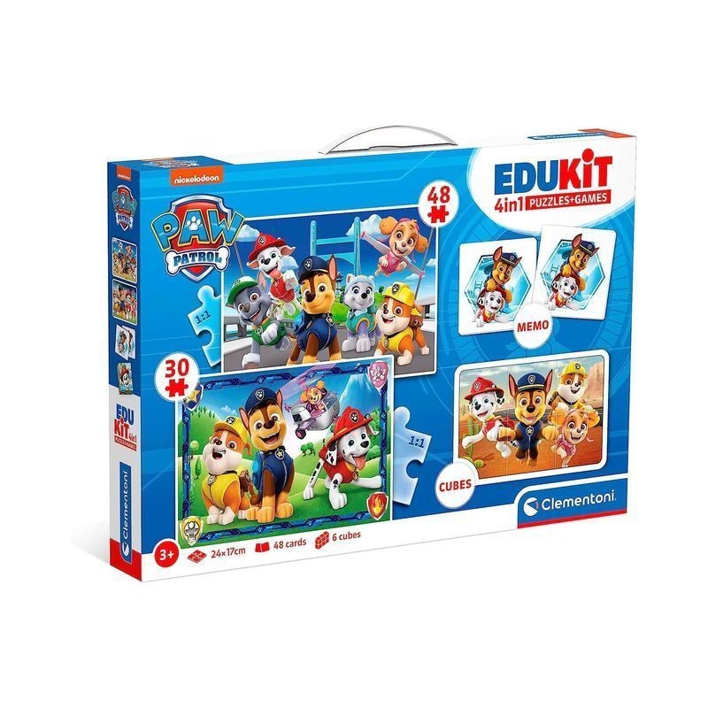EDUKIT 4IN1 PAW PATROL 18291 EAN 8005125182916 INGROSSO PUZZLE CLASSICI