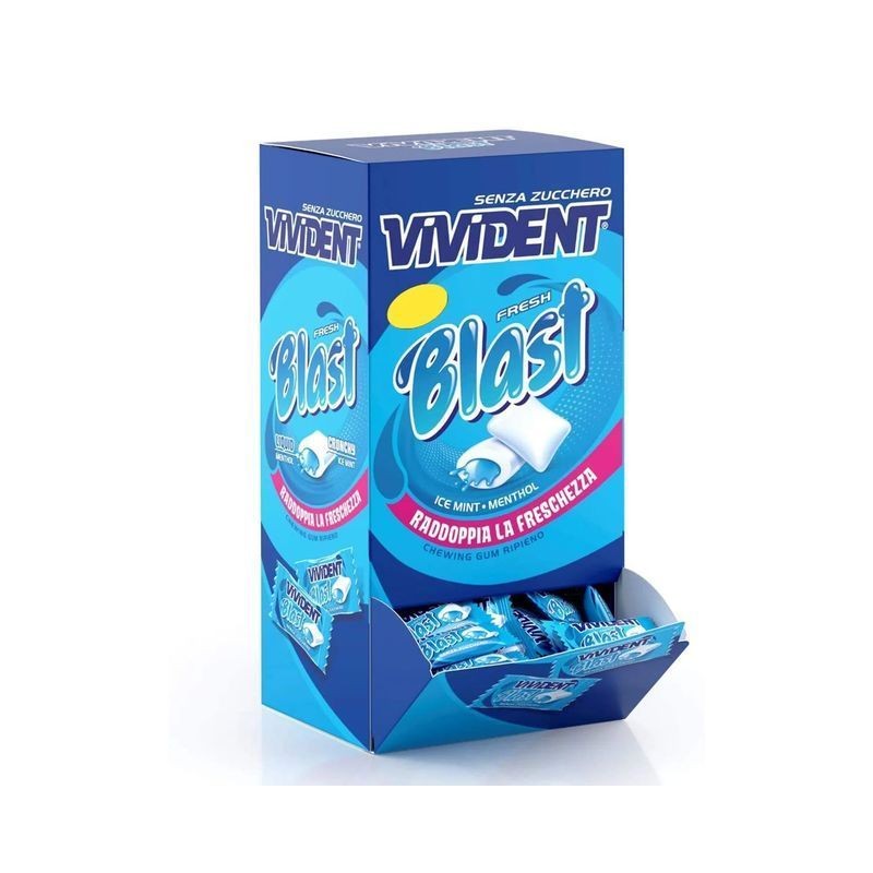 VIVIDENT BLAST ICE MINT CHEWING G (200) EAN 80004141 INGROSSO CARAMELLE