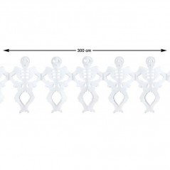 INGROSSO HALLOWEEN GHIRLANDA CON SCHELETRI 3MT 8422259412960 ARTICOLI HALLOWEEN FESTONI E ADDOBBI HALLOWEEN