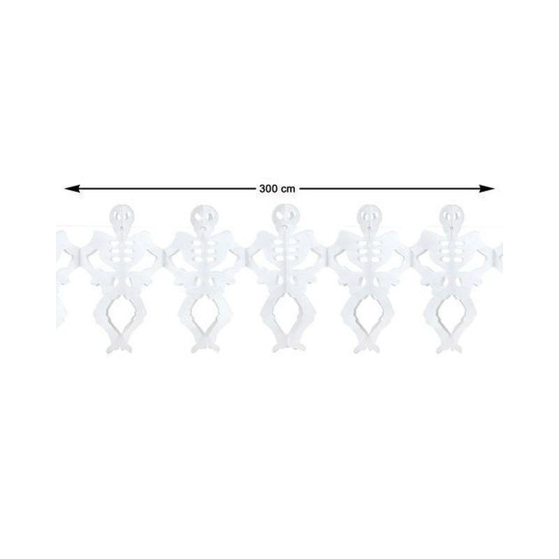 GHIRLANDA CON SCHELETRI 3MT EAN 8422259412960 INGROSSO FESTONI E ADDOBBI HALLOWEEN