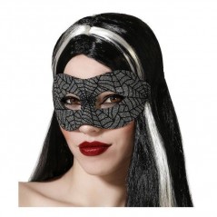 INGROSSO ACCESSORI TRAVESTIMENTI MASCHERINA HALLOWEEN RAGNATELA NERO 8422259747413 MASCHERE HORROR HALLOWEEN MASCHERE DI HALLOWE