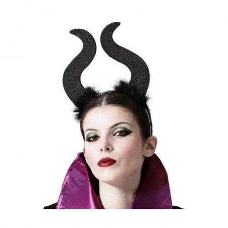 INGROSSO HALLOWEEN CERCHIETTO CORNA NERO 8422259723455 COPRICAPO HALLOWEEN CAPPELLI E CERCHIETTI HALLOWEEN