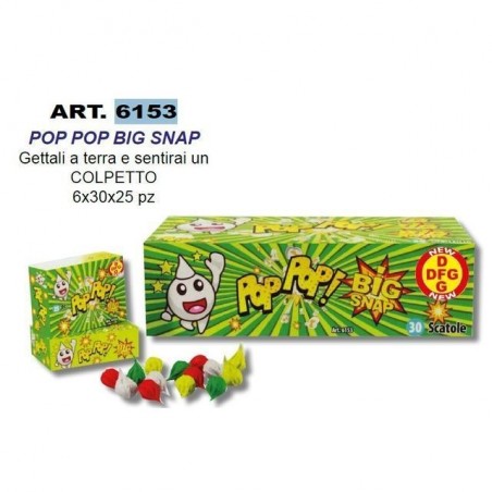 INGROSSO POP POP BIG SNAP (30) 6067078696454 INGROSSO FUOCHI PER FESTE PETARDI
