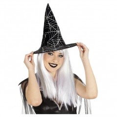INGROSSO HALLOWEEN CAPPELLO STREGA VELLUTO FLUORESCENTE 8422971090224 ARTICOLI HALLOWEEN CAPPELLI E CERCHIETTI HALLOWEEN