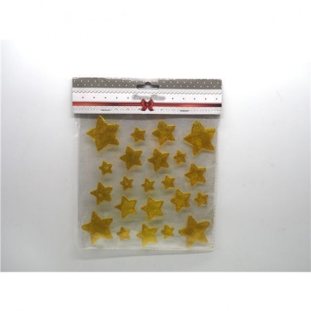 GEL DECORO STELLA COL.ORO -22 STELLINE EAN 8021029873019 INGROSSO VETROFANIE