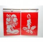 STENCIL NATALIZIO H.40,5X25CM. 2ASS.TI EAN 8021029859679 INGROSSO VETROFANIE