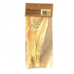 INGROSSO HALLOWEEN SET 4 PIUME DA APPENDERE BIANCHE 8021029183736 ARTICOLI HALLOWEEN DECORAZIONI HALLOWEEN