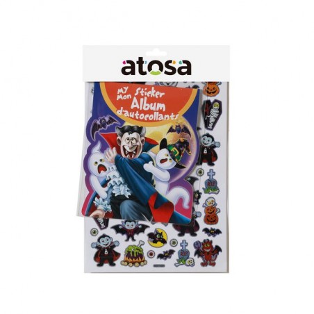 INGROSSO HALLOWEEN ALBUM CON ADESIVI 29X16 CM VAMPIRO 8422259832164 ADDOBBI HALLOWEEN DECORAZIONI HALLOWEEN