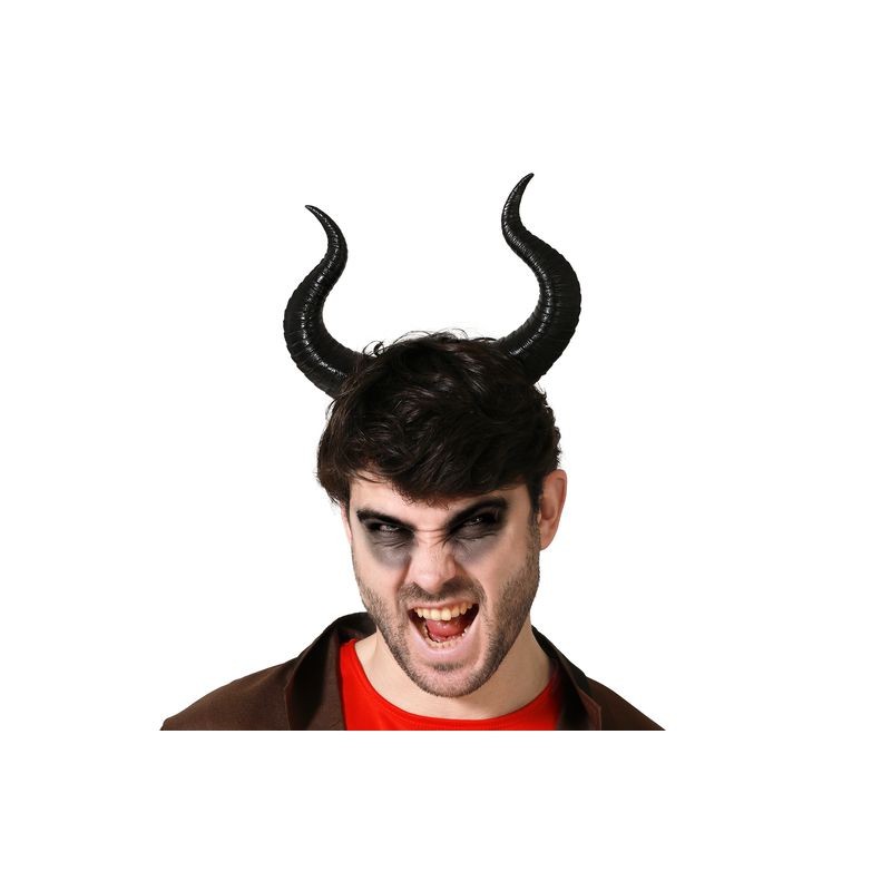 FASCIA CON CORNA DIAVOLO NERO EAN 8422259829386 INGROSSO CAPPELLI E CERCHIETTI HALLOWEEN