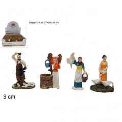 INGROSSO ARTICOLI DI NATALE PERSONAGGIO MESTIERE 9CM 4ASS 8033113403569 PRESEPE E ACCESSORI PERSONAGGI PER IL PRESEPE E ANIMALI