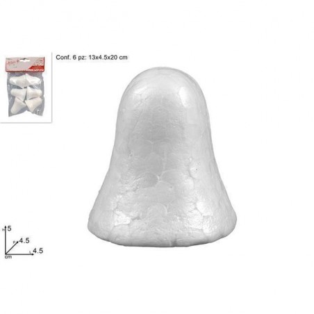 INGROSSO ARTICOLI DI NATALE CAMPANE POLISTIROLO SET 6PZ 5CM 8033113220418 ARTICOLI DI NATALE ARTICOLI DECORAZIONI NATALIZIE