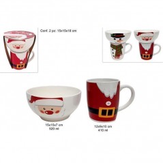 INGROSSO ARTICOLI DI NATALE TAZZONE 410ml + CIOTOLA 520ml NATALIZI 8053482308586 ACCESSORI NATALIZI PER LA TAVOLA TAZZE NATALIZI