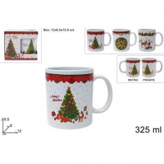 INGROSSO ARTICOLI DI NATALE TAZZONE MUG 325cc DECORO NATALIZIO 3ASS 8053482044583 ACCESSORI NATALIZI PER LA TAVOLA TAZZE NATALIZ