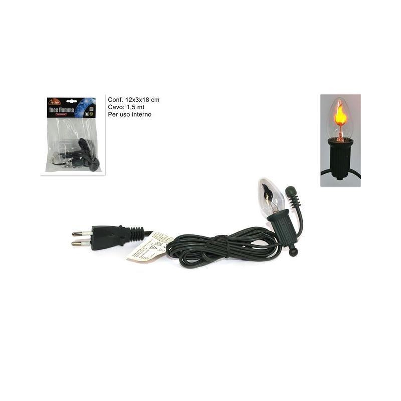 LUCE FIAMMA TONDA EAN 8033113015885 INGROSSO LUCI NATALIZIE