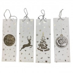 INGROSSO ARTICOLI DI NATALE BUSTA REGALO NATALE BOTTIGLIA 003523 6910331003523 ARTICOLI NATALIZI PER CONFEZIONI SACCHETTI E SHOP