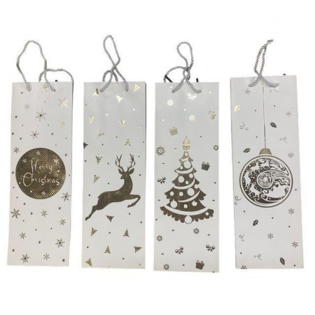 BUSTA REGALO NATALE BOTTIGLIA 003523 EAN 6910331003523 INGROSSO SACCHETTI E SHOPPER NATALIZI