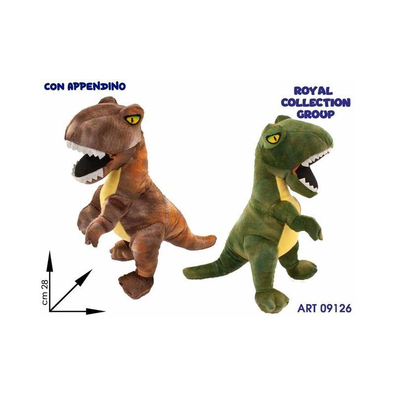 TIRANNOSAURO PELUCHE 2 COL CM.28 EAN 8027456919610 INGROSSO PELUCHE MORBIDOSI