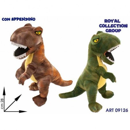 TIRANNOSAURO PELUCHE 2 COL CM.28 EAN 8027456919610 INGROSSO PELUCHE MORBIDOSI