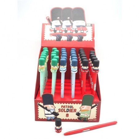 PENNA GOMMA C/DECORO SCHIACCIANOCI 3 COL EAN 8021029380333 INGROSSO OGGETTISTICA NATALIZIA