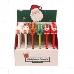 INGROSSO ARTICOLI DI NATALE PENNA FORMA CIAMBELLA NATALIZIA 4ASS. 8021029380395 IDEE REGALO A NATALE OGGETTISTICA NATALIZIA