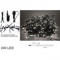INGROSSO ARTICOLI DI NATALE MINILUCCIOLE 2.4MT RAM. PROL. 240LED B.F 8053482358147 LUMINARIE DI NATALE LUCI NATALIZIE