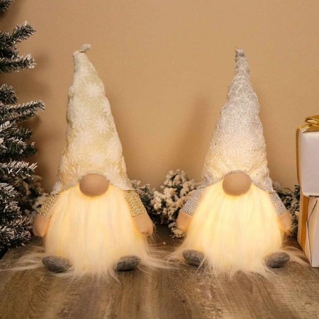 GNOMO MOON SEDUTO C/LED CM.40 ASS. EAN 8034116431337 INGROSSO PUPAZZI E GNOMI NATALIZI