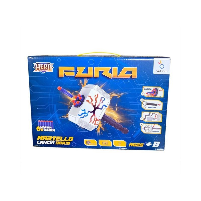 MARTELLO LANCIA DARDI B/O +8 EAN 8056894905282 INGROSSO GIOCATTOLI IN SCATOLA