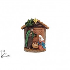 INGROSSO ARTICOLI DI NATALE SCENARIO NATIVITA CON CAPANNA 13