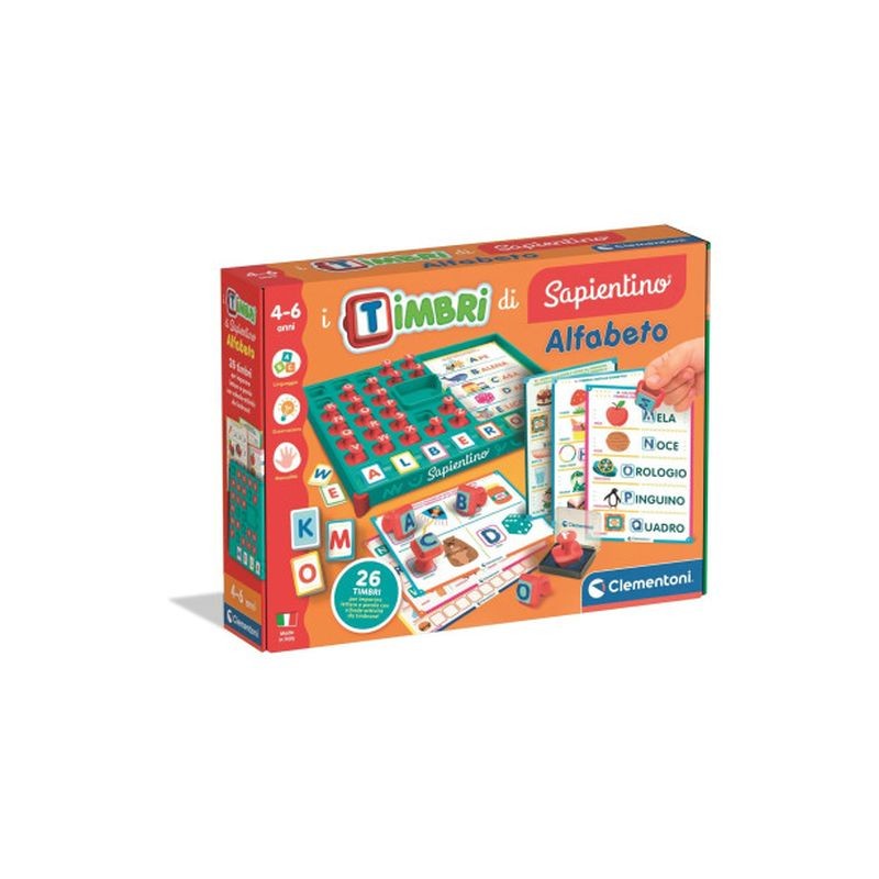 GIOCHIAMO CON I TIMBRI ALFABETO 16693 EAN 8005125166930 INGROSSO GIOCHI SAPIENTINO