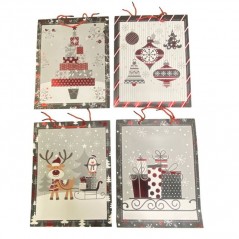 INGROSSO ARTICOLI DI NATALE BUSTA REGALO NATALE 31X40X12 6910331004063 ARTICOLI NATALIZI PER CONFEZIONI SACCHETTI E SHOPPER NATA