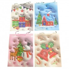 INGROSSO ARTICOLI DI NATALE BUSTA REGALO NATALE 31X40X12 6910331004421 ARTICOLI NATALIZI PER CONFEZIONI SACCHETTI E SHOPPER NATA