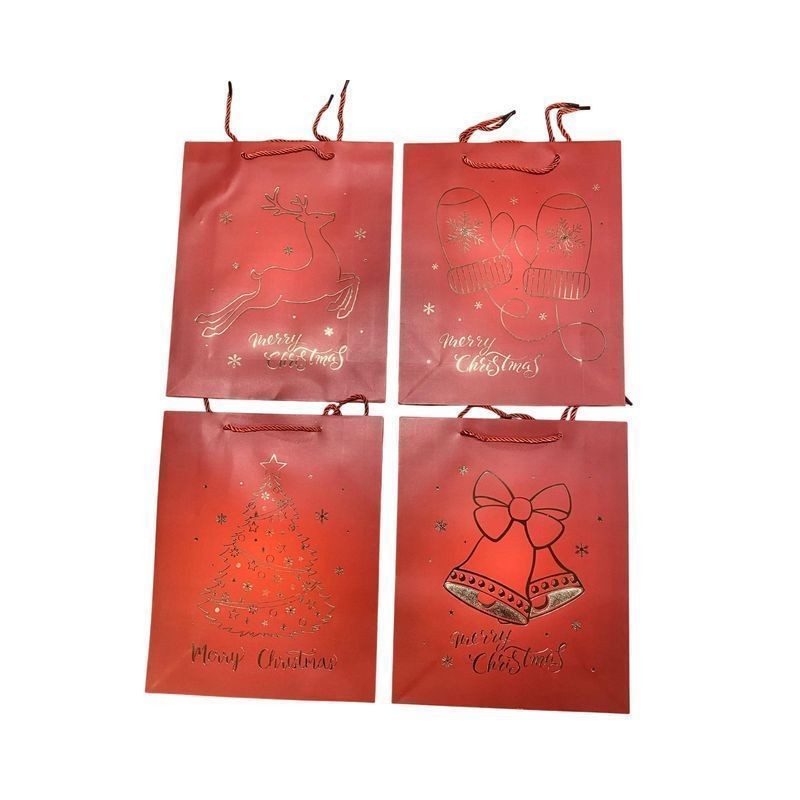 BUSTA REGALO NATALE 26X32X10 EAN 6910331004261 INGROSSO SACCHETTI E SHOPPER NATALIZI