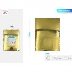 INGROSSO CAKE DESIGN BASE TORTA TONDA CARTA DORATA 2MM 25X35C 8058617571033 ACCESSORI PER CAKE DESIGN VASSOI E DISCHI