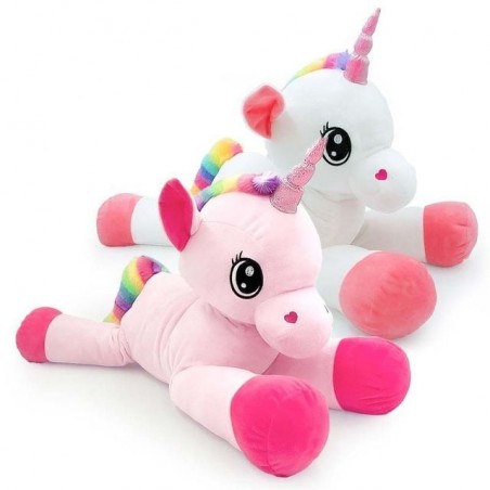 UNICORNO L.60CM 2 COL. ASS, EAN 8009549255423 INGROSSO PELUCHE MORBIDOSI