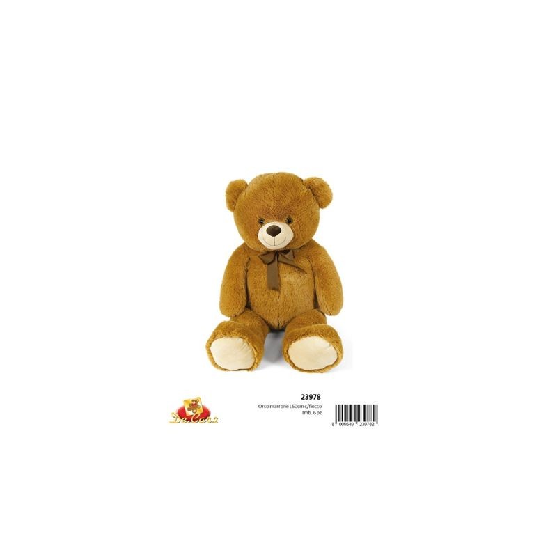 ORSO MARRONE L60CM EAN 8009549239782 INGROSSO PELUCHE MORBIDOSI