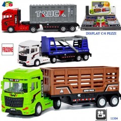 INGROSSO MODELLINO MOTRICE FRIZ C/RIMORC.CONTAINER/BISARCA/ 8055742223271 MODELLINI AUTO A RETROCARICA MODELLINI AUTO A FRIZIONE