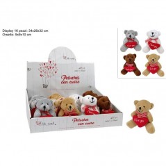 INGROSSO SAN VALENTINO ORSETTO PELUCHE C/CUORE 4COL. 8033113946325 REGALI PER SAN VALENTINO FESTA INNAMORATI