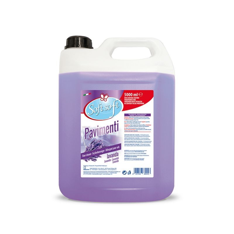 SOFT 5 LT PAVIMENTI LAVANDA EAN 8057438680443 INGROSSO DETERSIVI