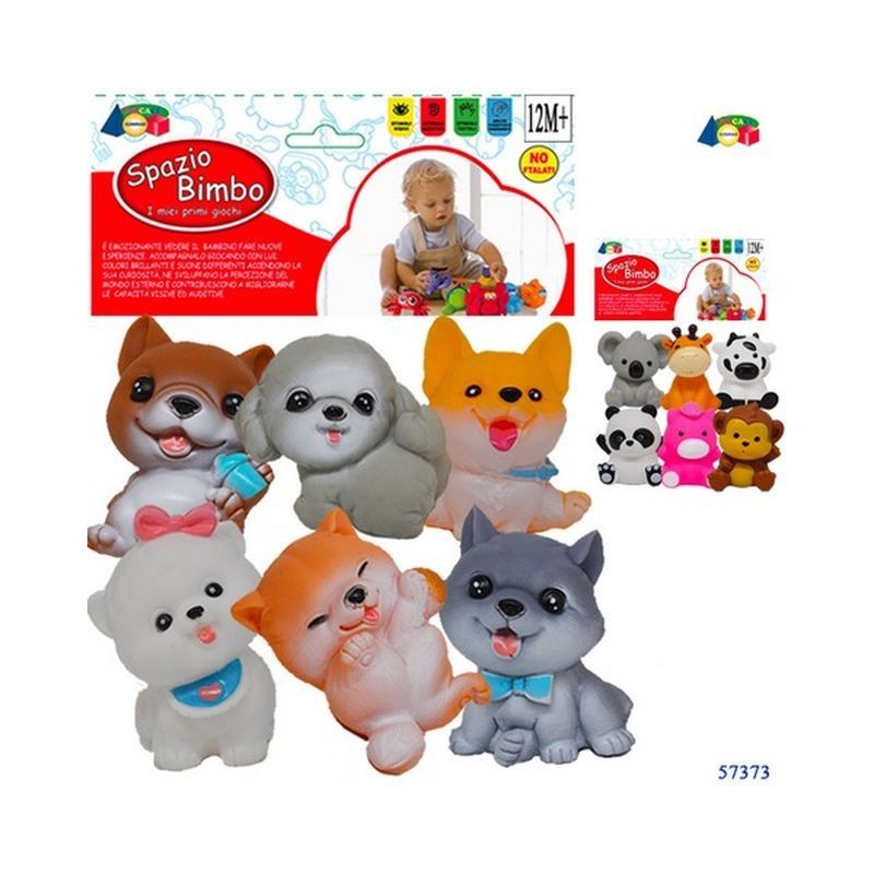 BUSTA 6 ANIMALETTI SPAZIO BIMBO ASS. EAN 8055742222236 INGROSSO BUSTE VINILE PRIMA INFANZIA