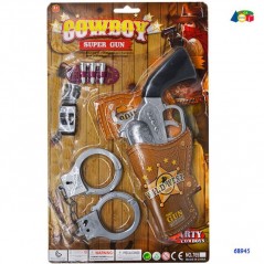 INGROSSO GIOCATTOLI SET COWBOY C/PISTOLA E MANETTE 8055742222557 EDICOLA GIOCHI DA EDICOLA