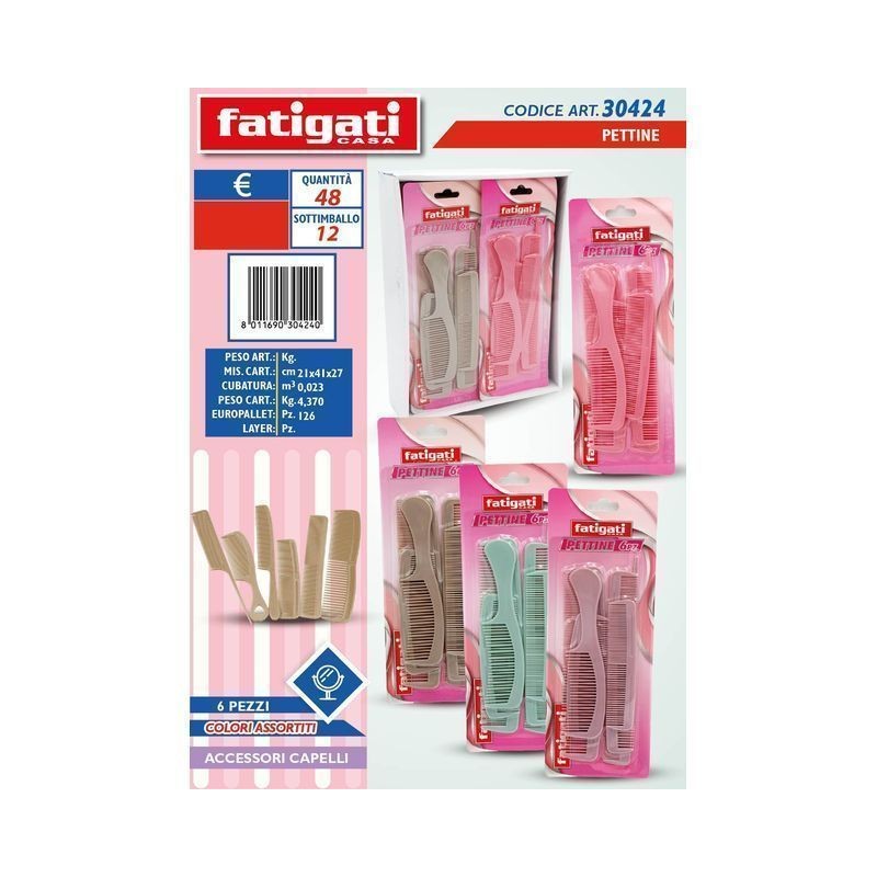 PETTINE EAN 8011690304240 INGROSSO SPAZZOLE E PETTINI