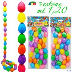 INGROSSO DECORAZIONI DI PASQUA FESTONE OVETTE COLORATE IN BUSTA 8057438028429 ARTICOLI DI PASQUA DECORAZIONI PER PASQUA