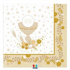 INGROSSO ARTICOLI PER COMPLEANNI TOVAGLIOLI CM.33X33 PZ.16 COMUNIONE IHS 8020834761597 ARTICOLI PER FESTE TOVAGLIOLI COMPLEANNO