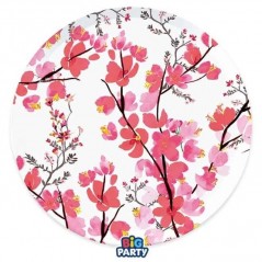INGROSSO ARTICOLI PER COMPLEANNI PIATTI CARTA CM.24 PZ.6 SAKURA 8020834766332 ARTICOLI PER FESTE PIATTI PER COMPLEANNI