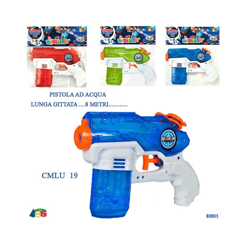 PISTOLA AD ACQUA SPAZIALE TRASPARENTE AS EAN 8034094809449 INGROSSO PISTOLE ACQUA E SPRUZZATORI