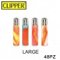 ACCENDINO CLIPPER LARGE ORANGE NEB. C.48 EAN 8412766162502 INGROSSO ACCENDINI