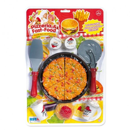 INGROSSO GIOCATTOLI SET PIZZERIA E FAST FOOD DISPL. 6 PZ BL. 8004817098115 EDICOLA GIOCHI DA EDICOLA