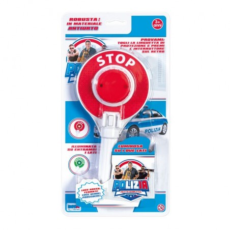 INGROSSO GIOCATTOLI PALETTA SEGNALETICA POLIZIA 8004817105172 EDICOLA GIOCHI DA EDICOLA